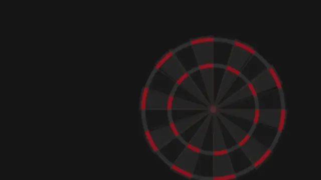 Abstract dartbord, placeholder