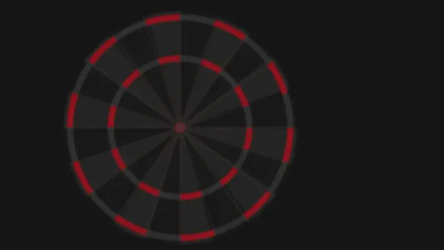 Abstract dartbord, placeholder