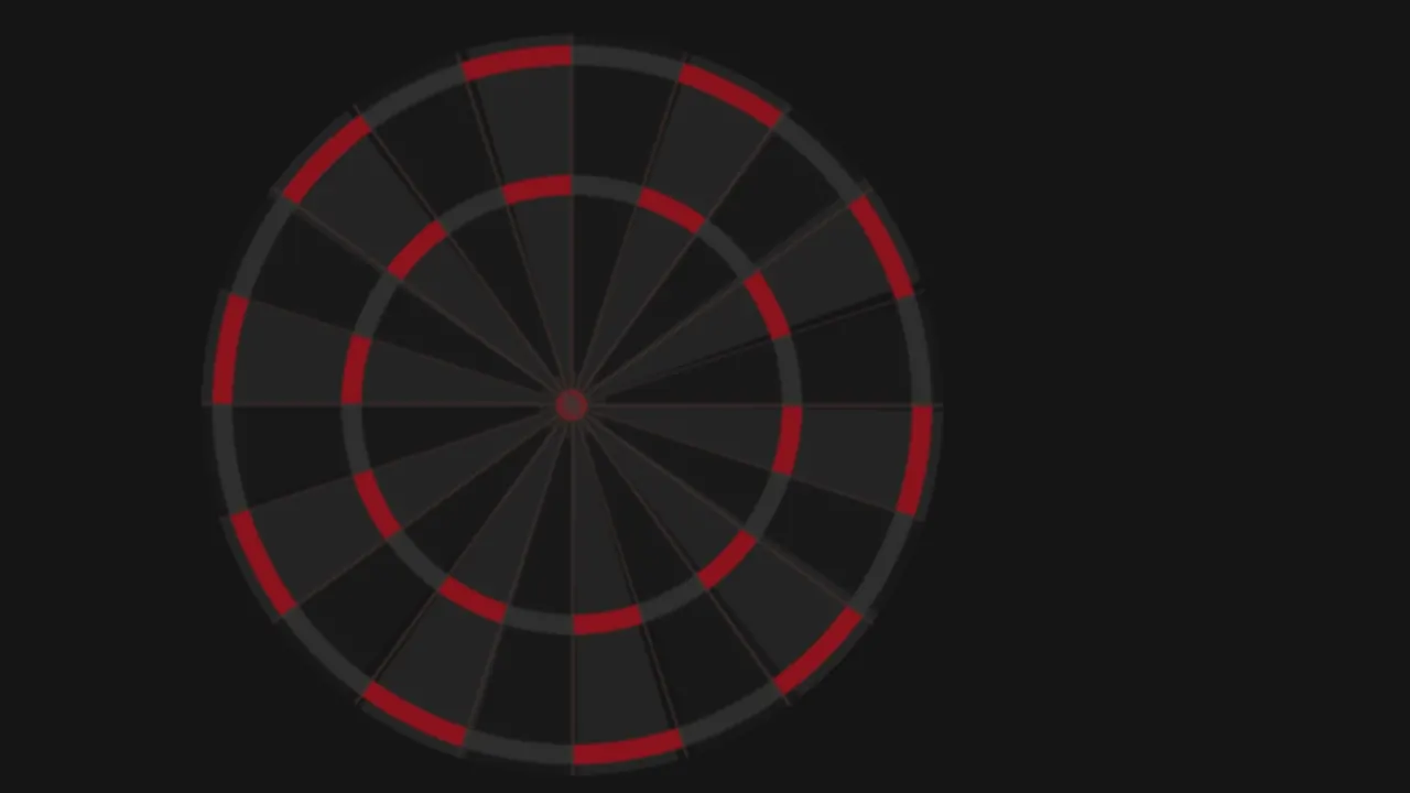 Abstract dartbord, placeholder