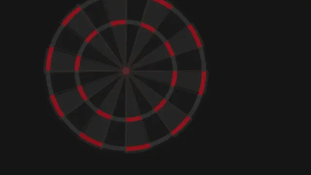 Abstract dartbord, placeholder