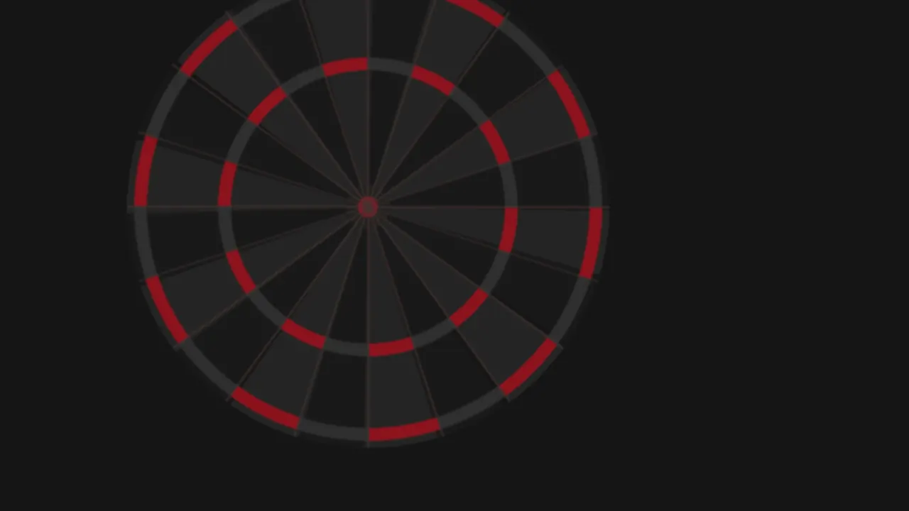 Abstract dartbord, placeholder