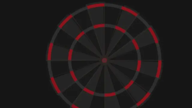 Abstract dartbord, placeholder