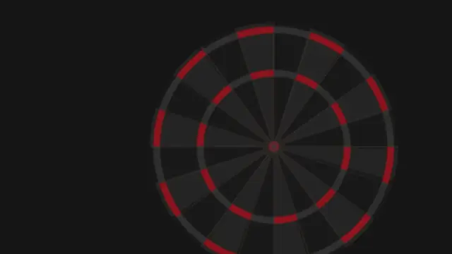 Abstract dartbord, placeholder