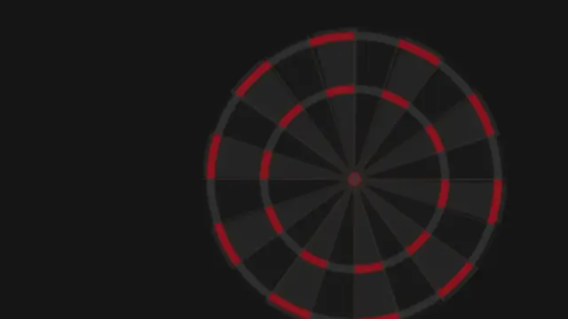 Abstract dartbord, placeholder